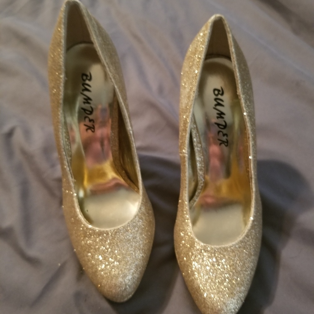 Gold heels